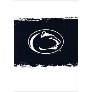 Happy Birthday card distressed navy Penn State Athletic Logo